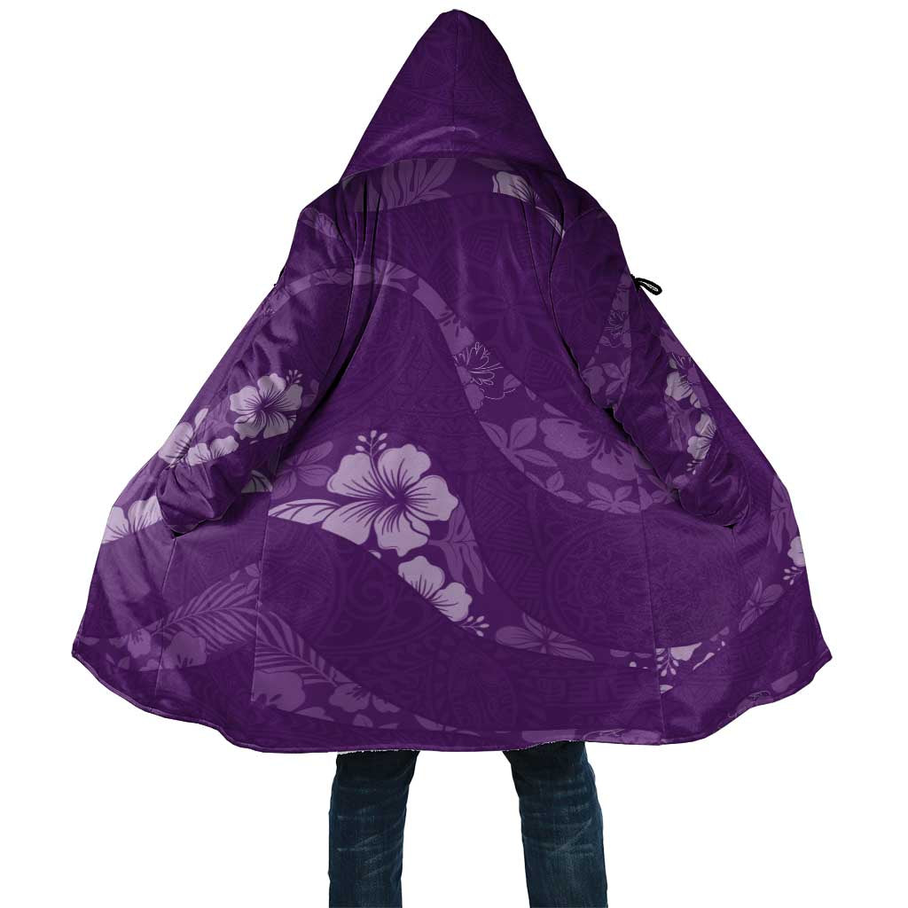Aloha Hawaii Floral Tapa Cloak Patchwork Violet - Polynesian Pride