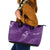 Aloha Hawaii Floral Tapa Leather Tote Bag Patchwork Violet - Polynesian Pride