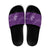 Aloha Hawaii Floral Tapa Slide Sandals Patchwork Violet - Polynesian Pride