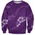 Aloha Hawaii Floral Tapa Sweatshirt Patchwork Violet - Polynesian Pride