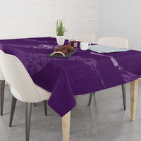 Aloha Hawaii Floral Tapa Tablecloth Patchwork Violet - Polynesian Pride