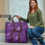 Aloha Hawaii Floral Tapa Travel Bag Patchwork Violet - Polynesian Pride