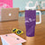 Aloha Hawaii Floral Tapa Tumbler With Handle Patchwork Violet - Polynesian Pride