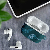 Aloha Hawaii Floral Tapa AirPods Case Patchwork Teal - Polynesian Pride