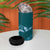 Aloha Hawaii Floral Tapa 4 in 1 Can Cooler Tumbler Patchwork Teal - Polynesian Pride