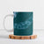 Aloha Hawaii Floral Tapa Ceramic Mug Patchwork Teal - Polynesian Pride