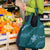 Aloha Hawaii Floral Tapa Grocery Bag Patchwork Teal - Polynesian Pride