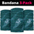 Aloha Hawaii Floral Tapa Neck Gaiter Patchwork Teal - Polynesian Pride