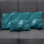 Aloha Hawaii Floral Tapa Pillow Cover Patchwork Teal - Polynesian Pride