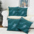 Aloha Hawaii Floral Tapa Pillow Cover Patchwork Teal - Polynesian Pride