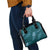 Aloha Hawaii Floral Tapa Shoulder Handbag Patchwork Teal - Polynesian Pride