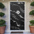 Aloha Hawaii Floral Tapa Door Cover Patchwork Charcoal - Polynesian Pride