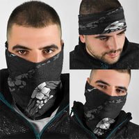 Aloha Hawaii Floral Tapa Neck Gaiter Patchwork Charcoal - Polynesian Pride