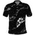Aloha Hawaii Floral Tapa Polo Shirt Patchwork Charcoal - Polynesian Pride