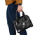 Aloha Hawaii Floral Tapa Shoulder Handbag Patchwork Charcoal - Polynesian Pride