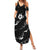 Aloha Hawaii Floral Tapa Summer Maxi Dress Patchwork Charcoal - Polynesian Pride