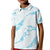Aloha Hawaii Floral Tapa Kid Polo Shirt Patchwork Turquoise - Polynesian Pride