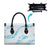 Aloha Hawaii Floral Tapa Leather Bag Patchwork Turquoise - Polynesian Pride