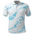 Aloha Hawaii Floral Tapa Polo Shirt Patchwork Turquoise - Polynesian Pride