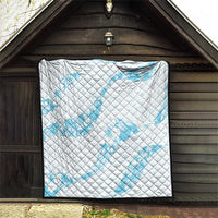 Aloha Hawaii Floral Tapa Quilt Patchwork Turquoise - Polynesian Pride