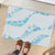 Aloha Hawaii Floral Tapa Rubber Doormat Patchwork Turquoise - Polynesian Pride