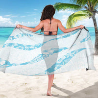 Aloha Hawaii Floral Tapa Sarong Patchwork Turquoise - Polynesian Pride