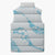 Aloha Hawaii Floral Tapa Sleeveless Puffer Jacket Patchwork Turquoise - Polynesian Pride