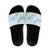 Aloha Hawaii Floral Tapa Slide Sandals Patchwork Turquoise - Polynesian Pride