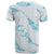 Aloha Hawaii Floral Tapa T Shirt Patchwork Turquoise - Polynesian Pride