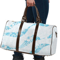 Aloha Hawaii Floral Tapa Travel Bag Patchwork Turquoise - Polynesian Pride