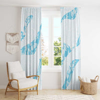 Aloha Hawaii Floral Tapa Window Curtain Patchwork Turquoise - Polynesian Pride