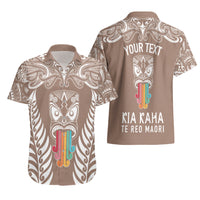 personalised-kia-kaha-te-reo-maori-hawaiian-shirt-hei-tiki-mix-koru-brown