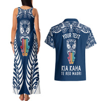 personalised-kia-kaha-te-reo-maori-couples-matching-tank-maxi-dress-and-hawaiian-shirt-hei-tiki-mix-koru-navy-blue