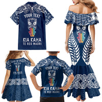 personalised-kia-kaha-te-reo-maori-family-matching-mermaid-dress-and-hawaiian-shirt-hei-tiki-mix-koru-navy-blue