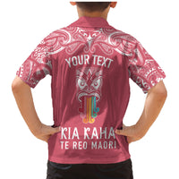personalised-kia-kaha-te-reo-maori-family-matching-mermaid-dress-and-hawaiian-shirt-hei-tiki-mix-koru-pink