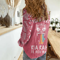 personalised-kia-kaha-te-reo-maori-women-casual-shirt-hei-tiki-mix-koru-pink