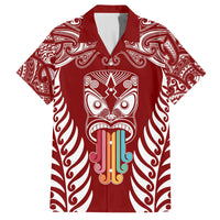 personalised-kia-kaha-te-reo-maori-family-matching-tank-maxi-dress-and-hawaiian-shirt-hei-tiki-mix-koru-red