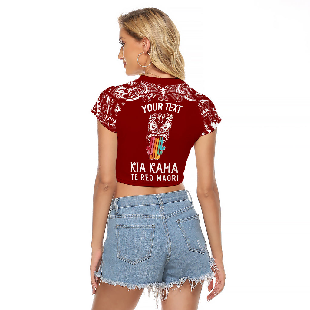 personalised-kia-kaha-te-reo-maori-raglan-cropped-t-shirt-hei-tiki-mix-koru-red