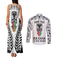 personalised-kia-kaha-te-reo-maori-couples-matching-tank-maxi-dress-and-long-sleeve-button-shirts-hei-tiki-mix-koru-white