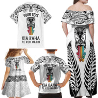 personalised-kia-kaha-te-reo-maori-family-matching-off-shoulder-maxi-dress-and-hawaiian-shirt-hei-tiki-mix-koru-white