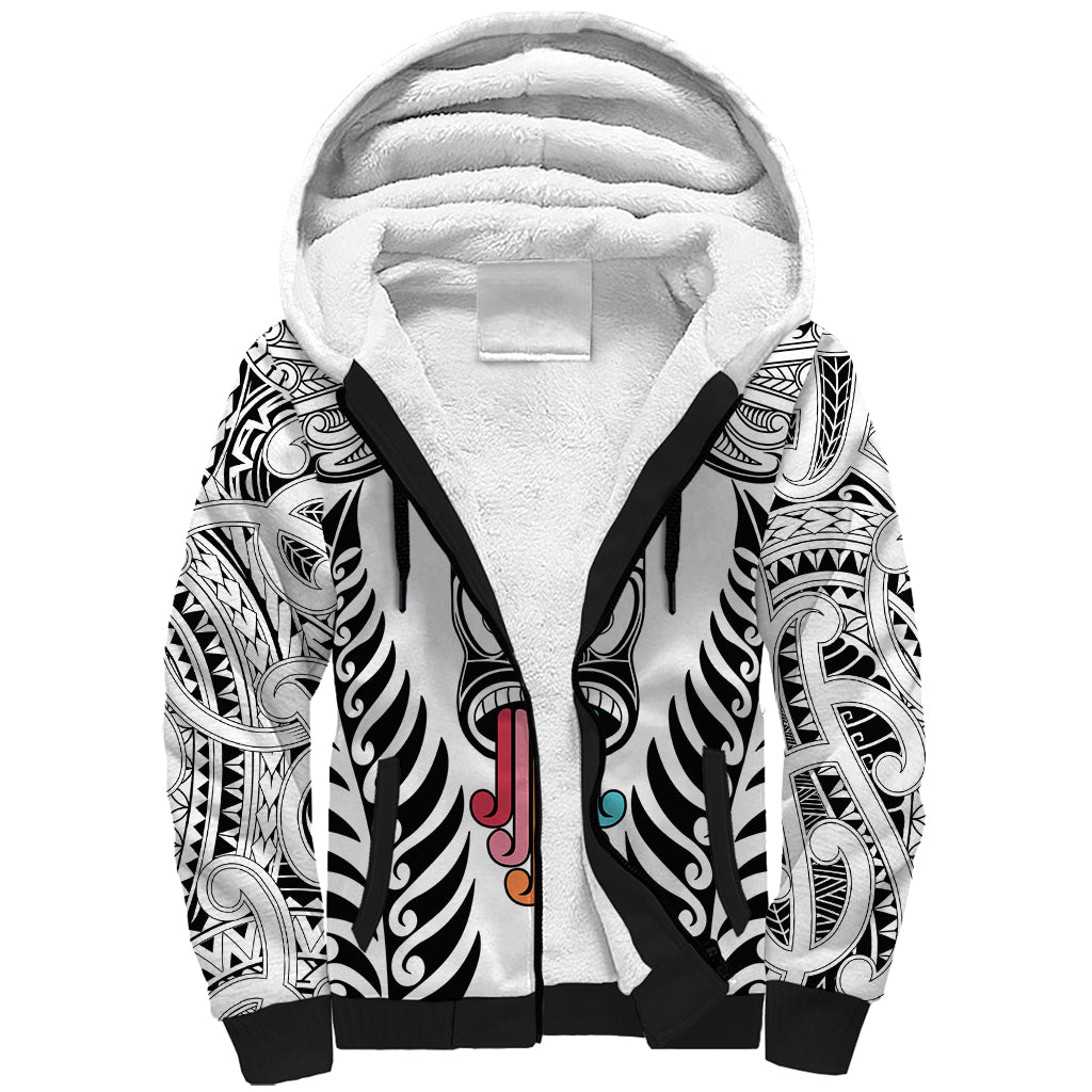 personalised-kia-kaha-te-reo-maori-sherpa-hoodie-hei-tiki-mix-koru-white