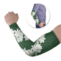 Ia Orana Tahiti Tiare Arm Sleeves Sage Green Lei - Polynesian Pride