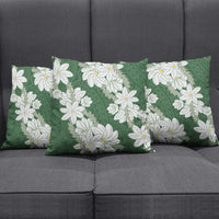 Ia Orana Tahiti Tiare Pillow Cover Sage Green Lei - Polynesian Pride