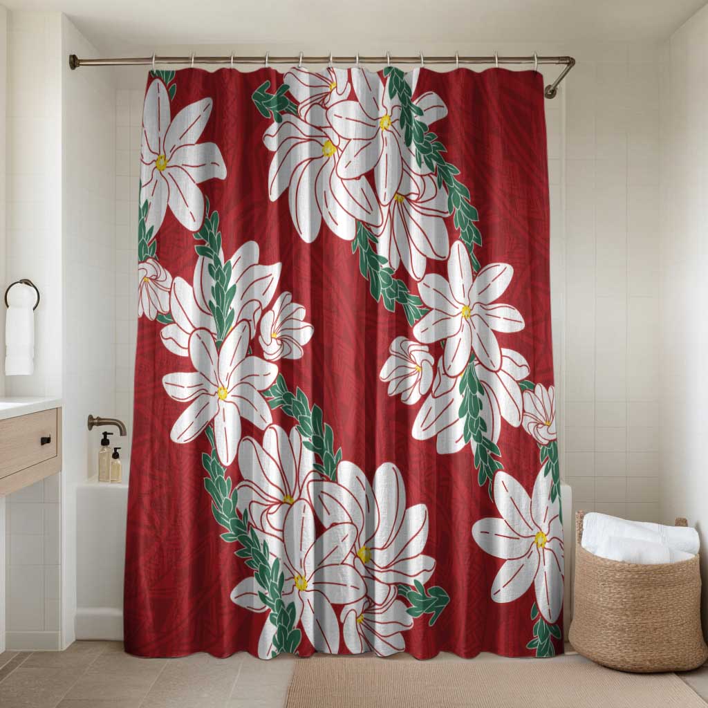 Ia Orana Tahiti Tiare Bathroom Set Crimson Lei - Polynesian Pride