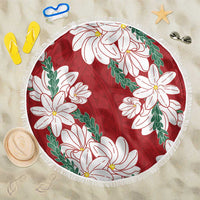 Ia Orana Tahiti Tiare Beach Blanket Crimson Lei - Polynesian Pride