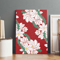 Ia Orana Tahiti Tiare Canvas Wall Art Crimson Lei - Polynesian Pride