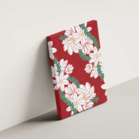 Ia Orana Tahiti Tiare Canvas Wall Art Crimson Lei - Polynesian Pride