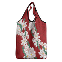 Ia Orana Tahiti Tiare Grocery Bag Crimson Lei - Polynesian Pride