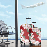 Ia Orana Tahiti Tiare Luggage Cover Crimson Lei - Polynesian Pride