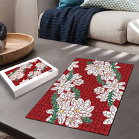 Ia Orana Tahiti Tiare Puzzle Crimson Lei - Polynesian Pride